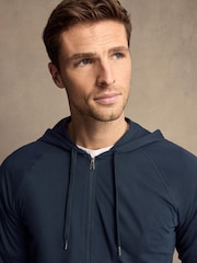 PS Paul Smith Navy Zip Up 100% Cotton Hoodie - Image 4 of 7