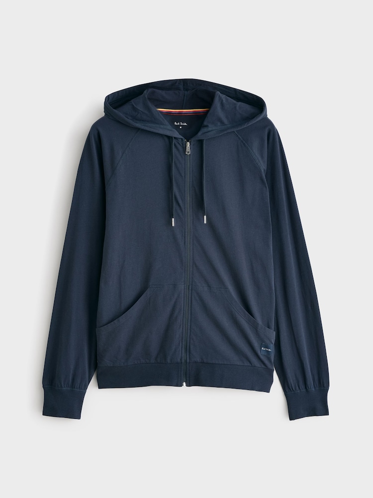 PS Paul Smith Navy Zip Up 100% Cotton Hoodie - Image 7 of 7