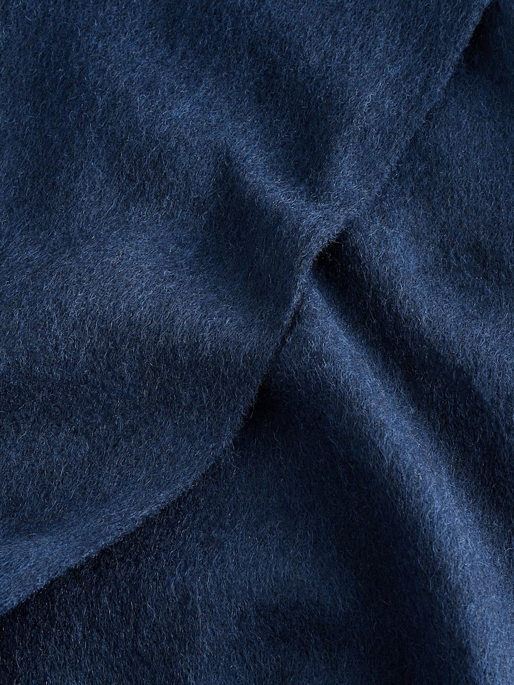 Azul marino - PS Paul Smith Wool Zebra Print Logo Stripe Scarf - Imagen 4 de 4