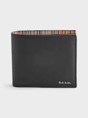 PS Paul Smith Logo Leather Bifold Black Wallet - Image 1 of 1