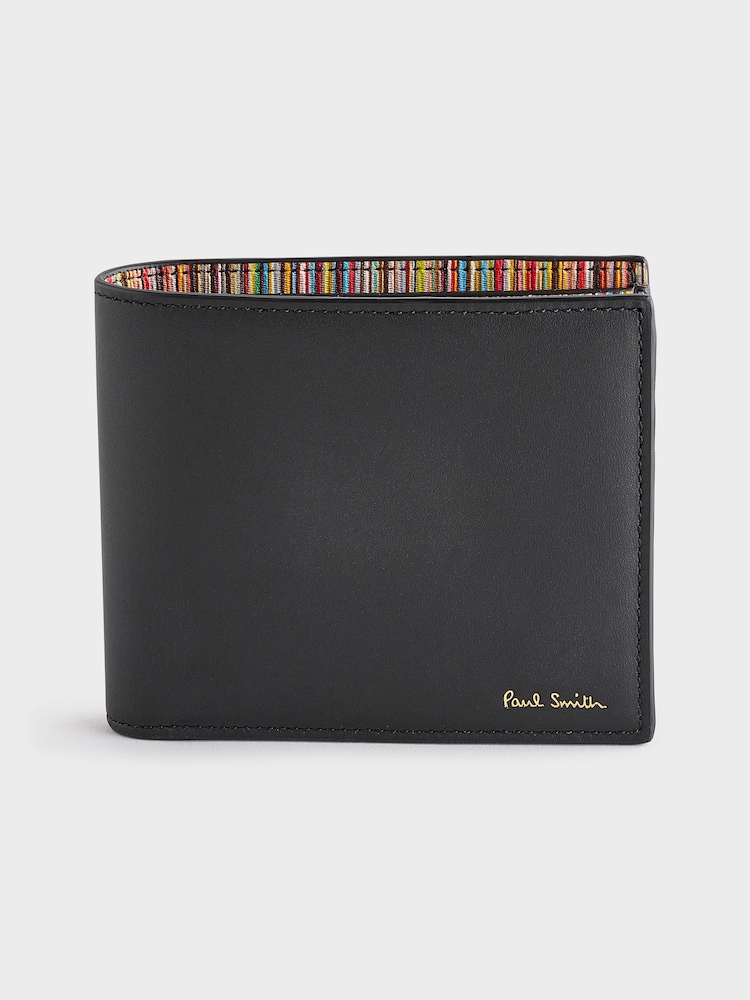 PS Paul Smith Logo Leather Bifold Black Wallet - Image 1 of 1