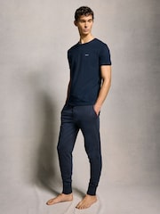 PS Paul Smith Navy Logo Lounge 100% Cotton T-Shirts 3 Pack - Image 3 of 6
