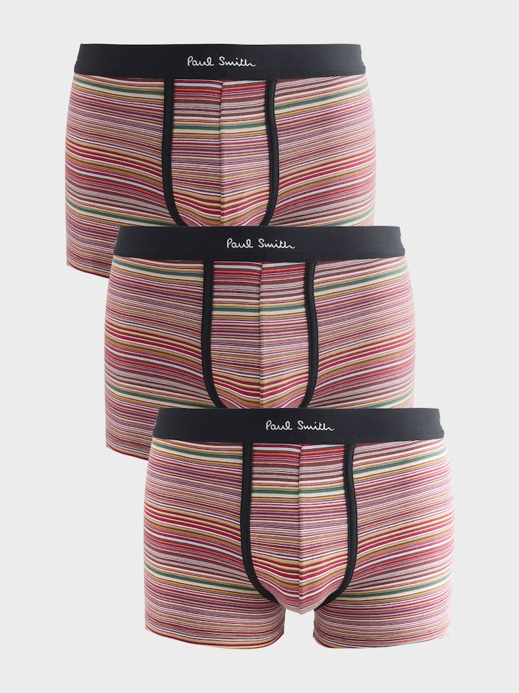 PS Paul Smith Red Signature Stripe Logo Band Boxers 3 Pack - Image 1 of 4 PS Paul Smith Red Signature Stripe Logo Band Boxers 3 Pack - Image 1 of 4