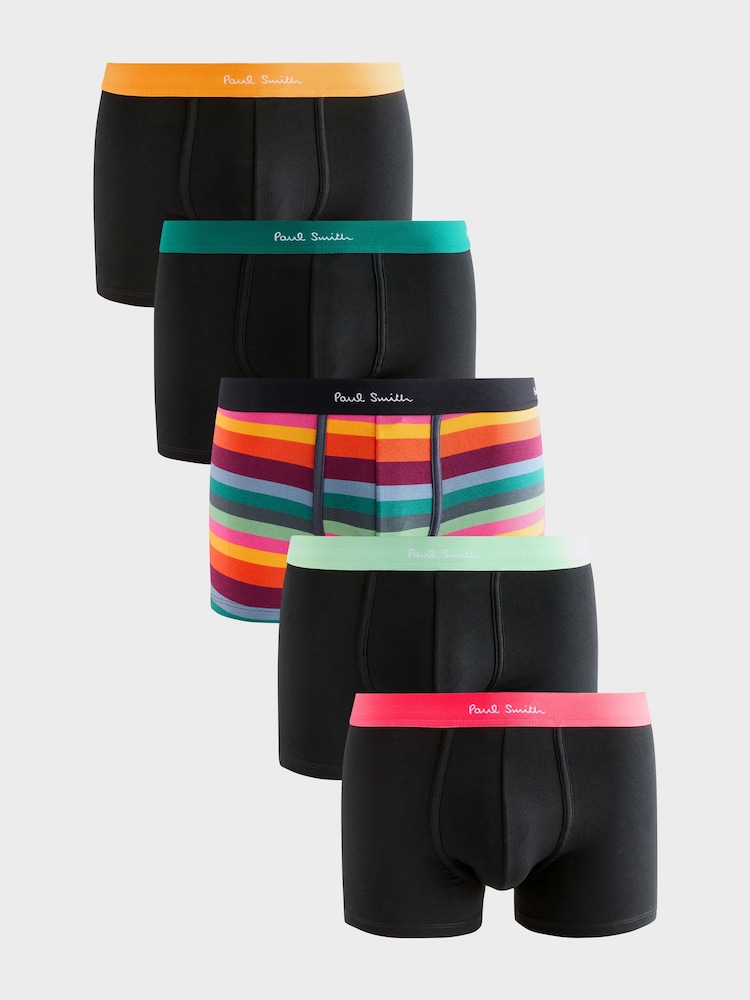 PS Paul Smith Multi Logo Band Boxers 5 Pack - Image 1 of 6