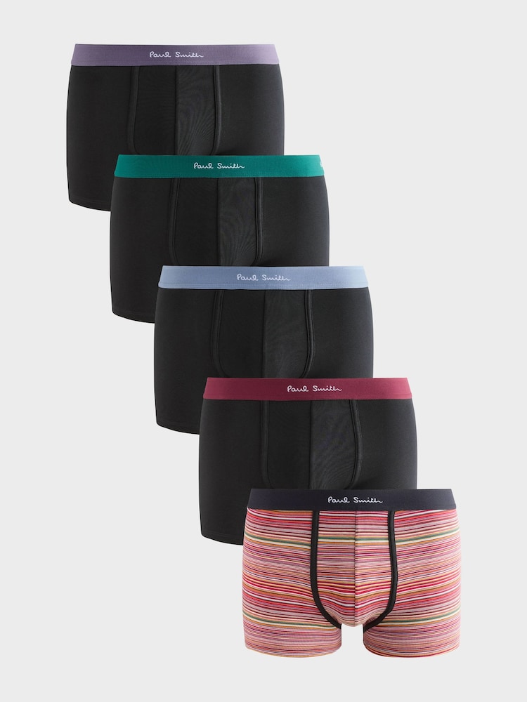 PS Paul Smith Multi Logo Band Boxers 5 Pack - Image 1 of 6