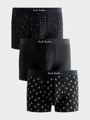 PS Paul Smith Logo Band Black Boxers 3 Pack - Image 1 of 8