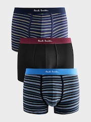 PS Paul Smith Multi Signature Stripe Logo Band Boxers 3 Pack - Image 1 of 5