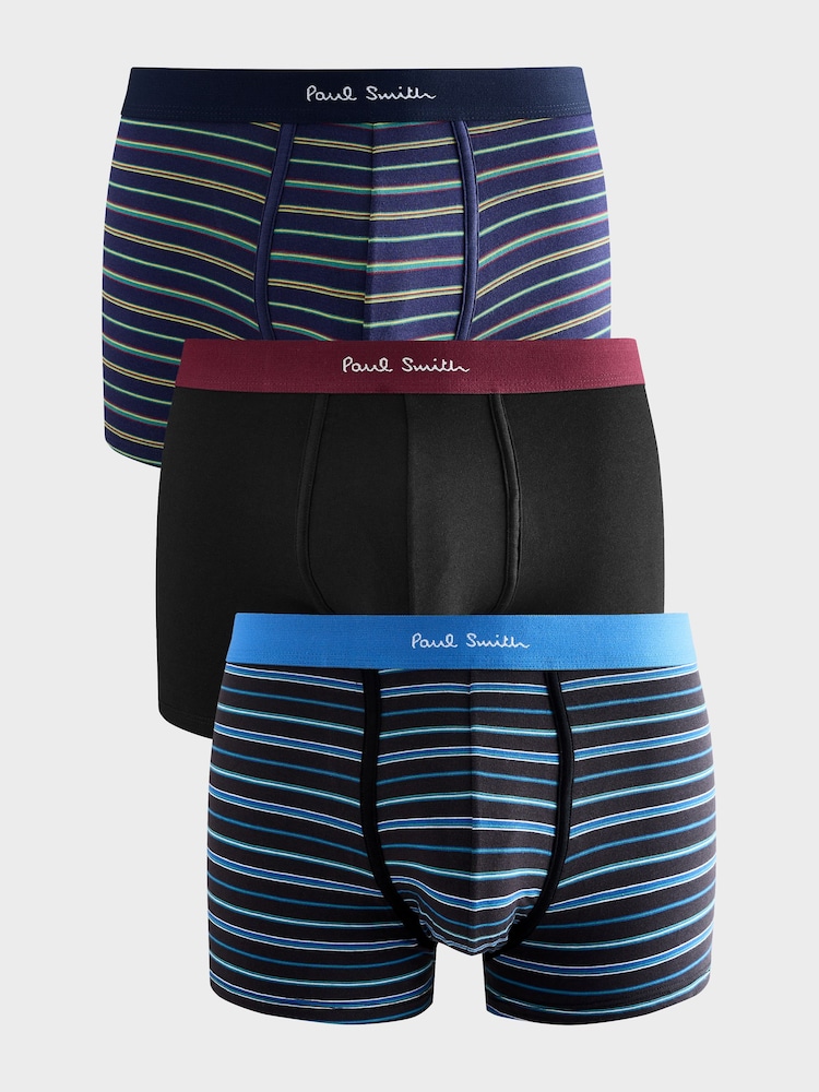 PS Paul Smith Multi Signature Stripe Logo Band Boxers 3 Pack - Image 1 of 5