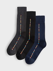 PS Paul Smith Multi Logo Socks 3 Pack - Image 1 of 4