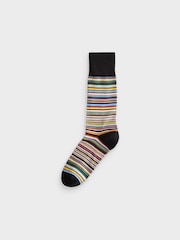 PS Paul Smith Blue/Green Signature Stripe Socks - Image 3 of 3