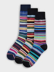 PS Paul Smith Stripe Signature Socks 3 Pack - Image 1 of 4