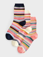 PS Paul Smith Multi Stripe Socks 3 Pack - Image 1 of 5