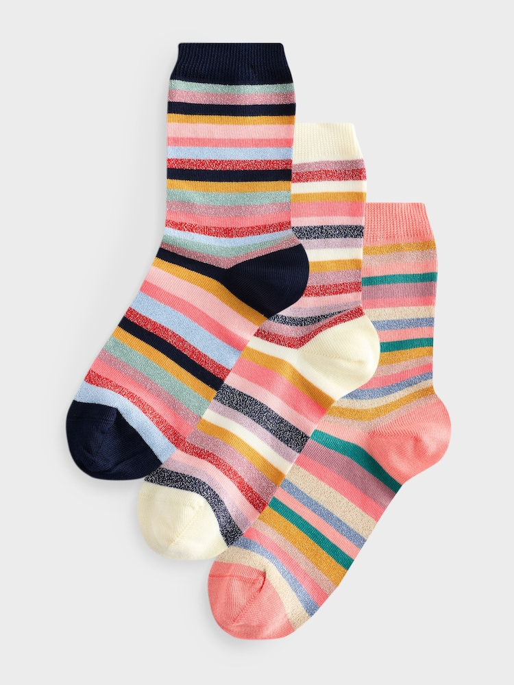 PS Paul Smith Multi Stripe Socks 3 Pack - Image 1 of 5