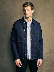 PS Paul Smith Dark Wash Denim Button Down Pocket Shirt - Image 1 of 6