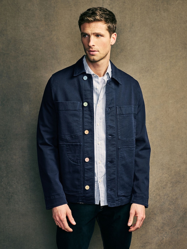 PS Paul Smith Dark Wash Denim Button Down Pocket Shirt - Image 1 of 1 PS Paul Smith Dark Wash Denim Button Down Pocket Shirt - Image 1 of 1