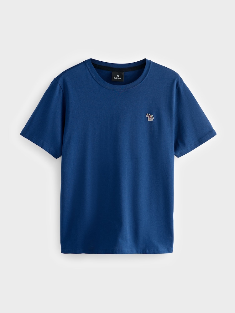 PS Paul Smith Regular-Fit Grey Logo 100% Cotton T-Shirt - Image 5 of 8