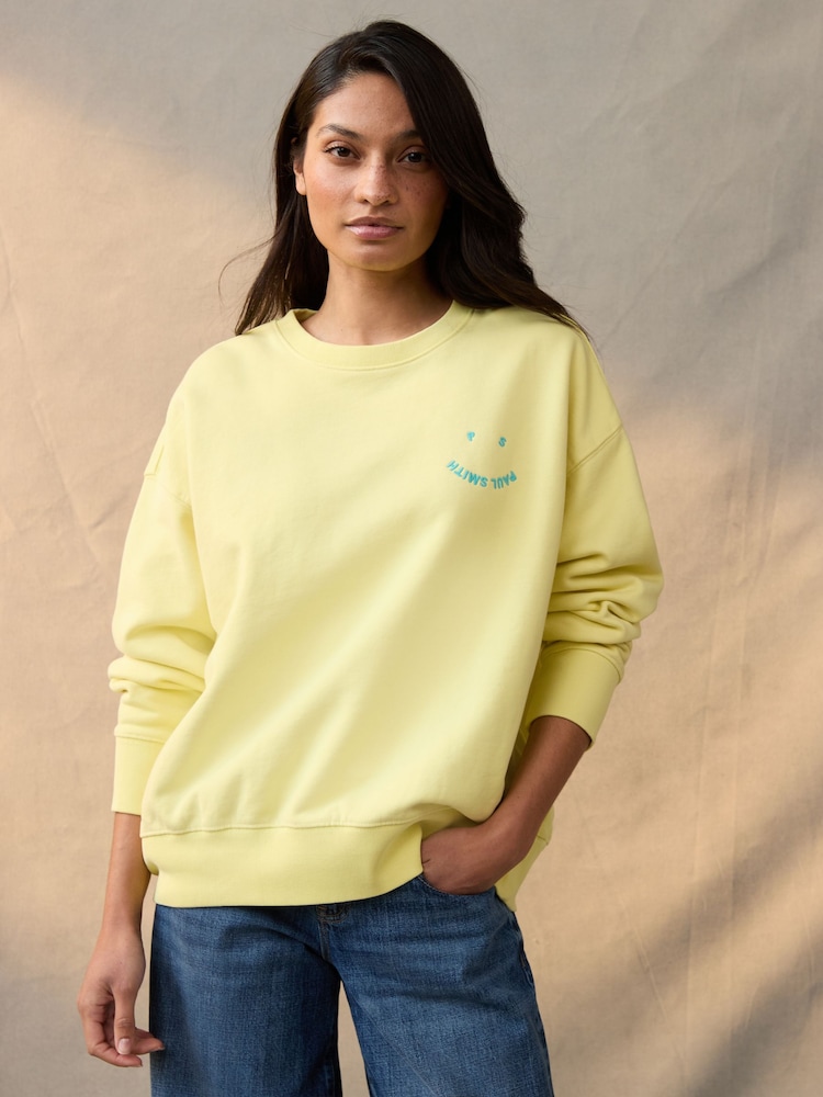 PS Paul Smith 100% Cotton Smiley Face Logo Sweatshirt - Image 1 of 7