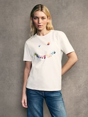 PS Paul Smith Smiley Face Graphic 100% Cotton T-Shirt - Image 1 of 7