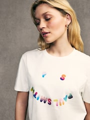 PS Paul Smith Smiley Face Graphic 100% Cotton T-Shirt - Image 6 of 7