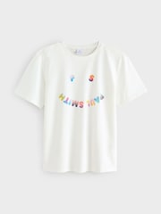 PS Paul Smith Smiley Face Graphic 100% Cotton T-Shirt - Image 7 of 7