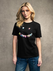 PS Paul Smith Smiley Face Graphic 100% Cotton T-Shirt - Image 1 of 5