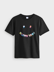 PS Paul Smith Smiley Face Graphic 100% Cotton T-Shirt - Image 5 of 5