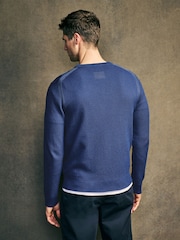 PS Paul Smith Dark Blue Crew Neck Jumper - Image 3 of 9