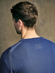 PS Paul Smith Dark Blue Crew Neck Jumper - Image 4 of 9