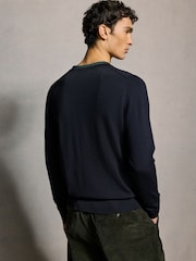 PS Paul Smith Contrast Neck Trim Jumper - Image 3 of 6