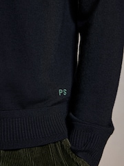 PS Paul Smith Contrast Neck Trim Jumper - Image 5 of 6