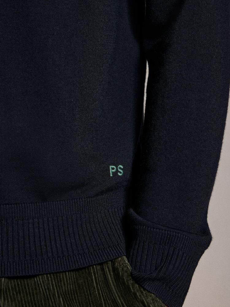 PS Paul Smith Contrast Neck Trim Jumper - Image 5 of 6