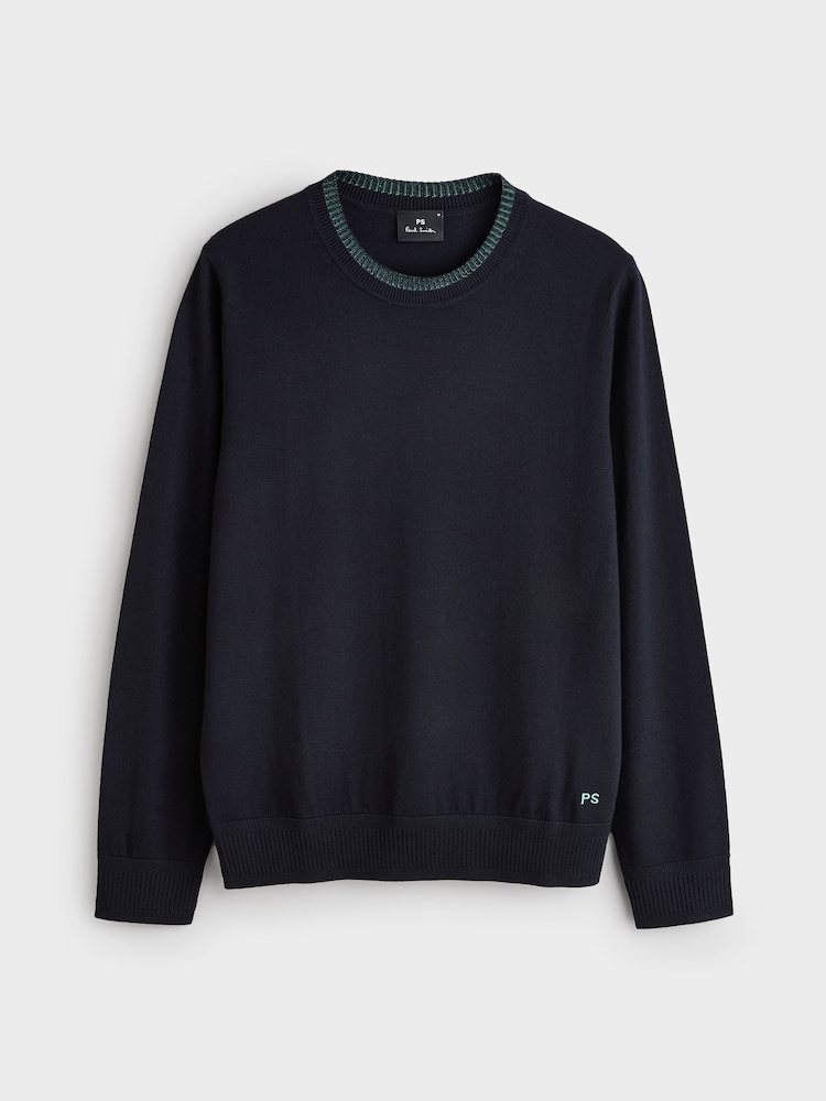 PS Paul Smith Contrast Neck Trim Jumper - Image 6 of 6
