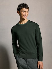 PS Paul Smith Contrast Neck Trim Jumper - Image 1 of 6