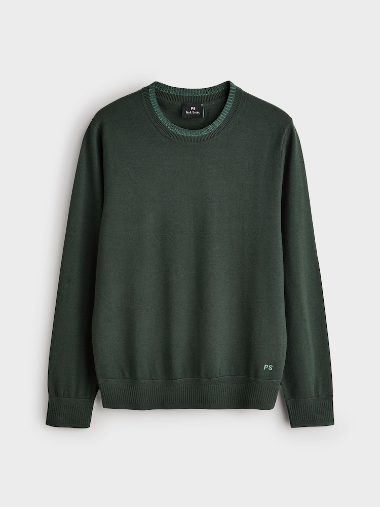 PS Paul Smith Contrast Neck Trim Jumper - Image 6 of 6