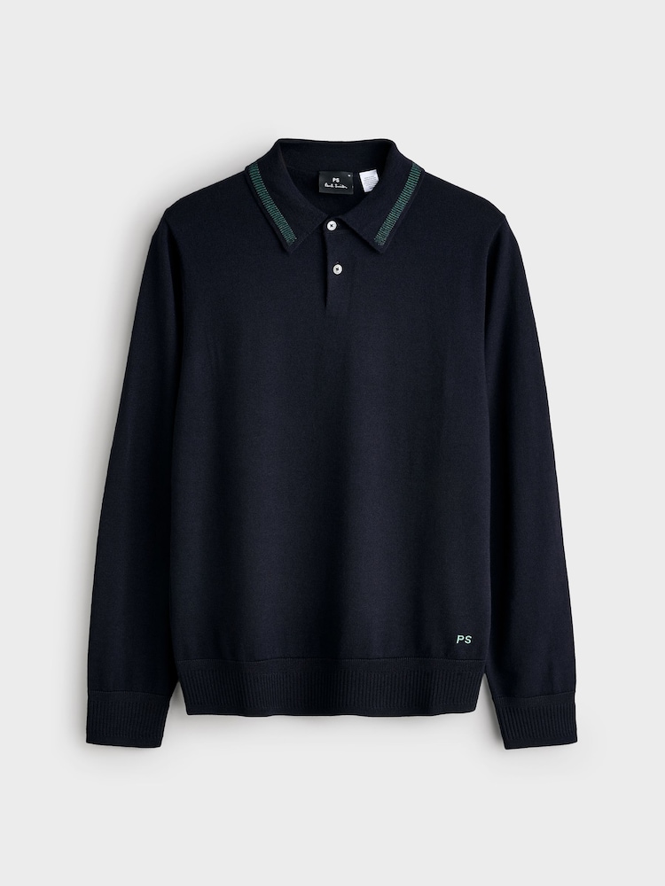 PS Paul Smith Knitted Polo Shirt - Image 6 of 6