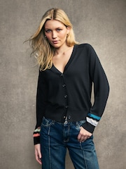 PS Paul Smith Sleeve Detail Knitted Cardigan - Image 5 of 7