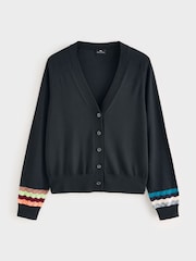 PS Paul Smith Sleeve Detail Knitted Cardigan - Image 7 of 7