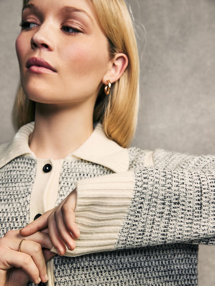 PS Paul Smith Blue Colourful Knitted Cardigan - Image 5 of 9