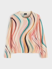 PS Paul Smith Pink Contrast ColoUr Knitted Jumper - Image 6 of 6