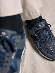 PS Paul Smith Navy Suede Trainers - Image 3 of 4