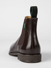 Ciemnobrązowy - PS Paul Smith Leather Cedric Boots - Image 3 of 5