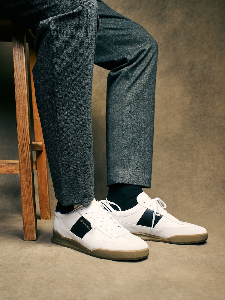 PS Paul Smith Leather Dover White Trainers - Image 1 of 4