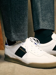 PS Paul Smith Leather Dover White Trainers - Image 2 of 4