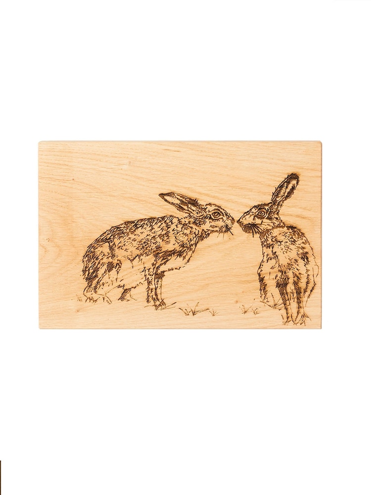 Selbrae House Natural Kissing Hare Serving Board - Image 2 of 2