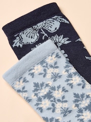 Joules Everyday Blue/Navy 2 Pack Socks - Image 2 of 3