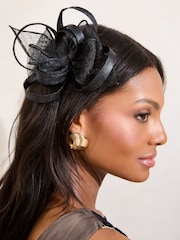 Black Fascinator Hair Clip - Image 3 of 3