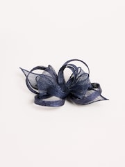 Navy Fascinator Hair Clip - Image 4 of 4