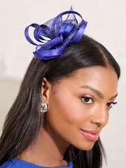 Blue Fascinator Hair Clip - Image 2 of 3