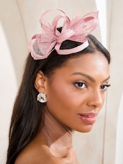 rožnata - Naglavni trak Fascinator - Slika 1 iz 4
