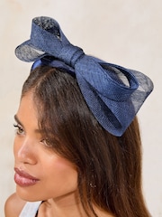 Lipsy Navy Chunky Bow Fascinator Headband - Image 2 of 4